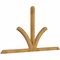Ekena Millwork Richland Rough Sawn Timber Gable Bracket, Western Red Cedar, 108"W x 58"H x 4"D x 4"F, 13/12 Pitch GBW108X58X0404RIC00RWR - alternate 4